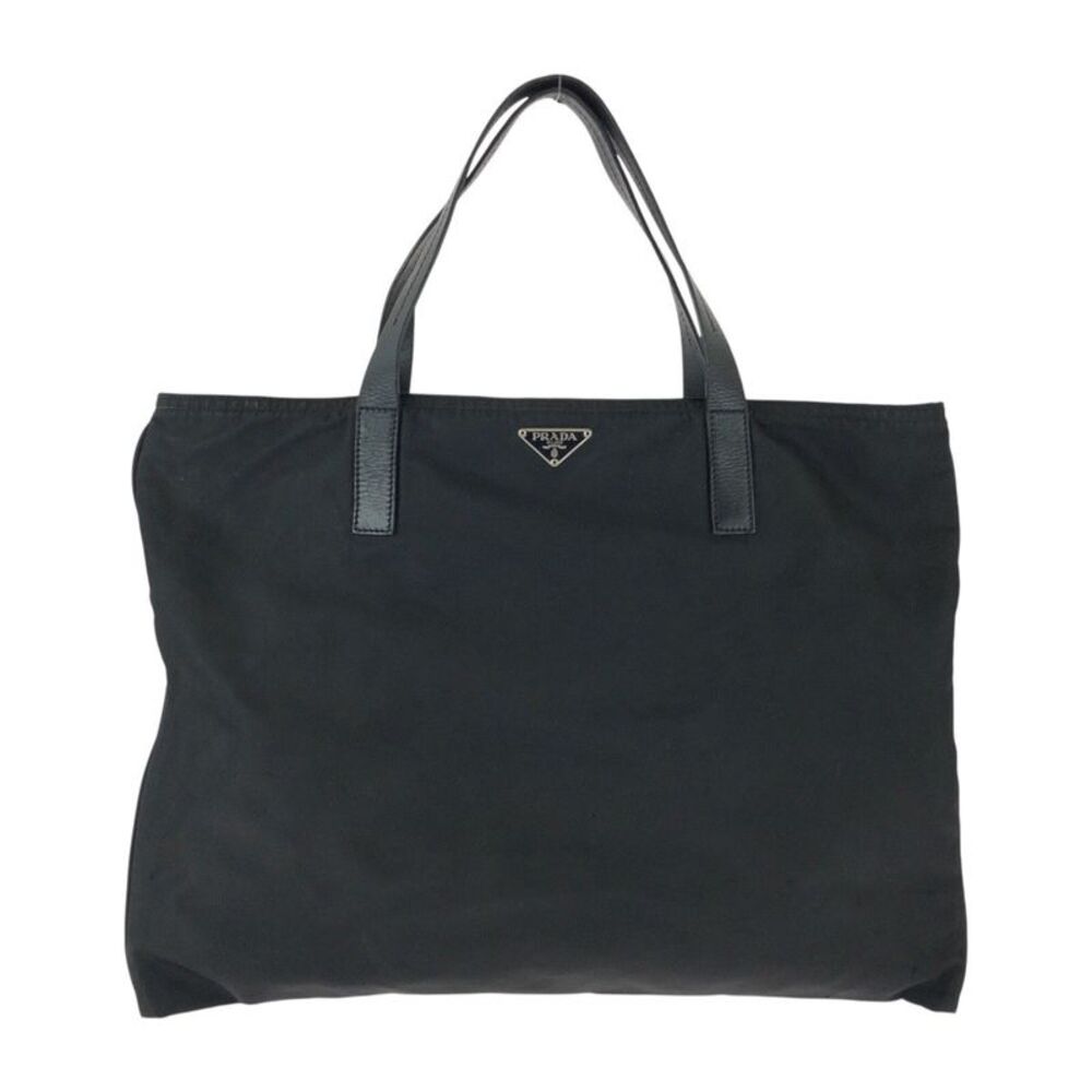 Prada Tessuto Triangle Logo Tote